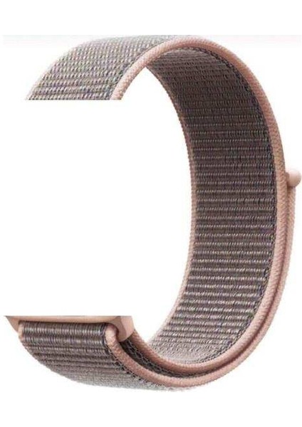 Polar Vantage M Uyumlu Kordon Velcro Kumaş Saat Kordonu 22/LM10--ROSE Gold