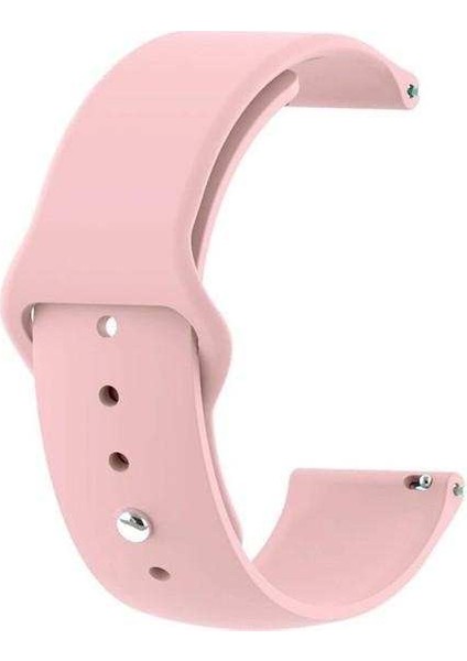 Samsung Galaxy Gear S3 46MM Uyumlu Kordon Mat Jel Silikon Saat Kordonu 22/qq--Bronz