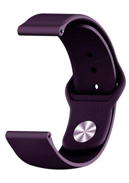 Apsuwa Realme Watch S Pro Uyumlu Kordon Lüx Silikon Saat Kordonu 22/K11--MOR