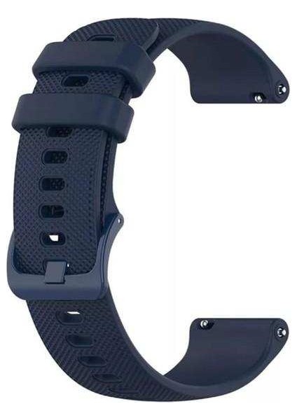 Samsung Galaxy Gear S3 46MM Uyumlu Kordon Punto Extrem Silikon Saat Kordonu 22/lm3--Lacivert