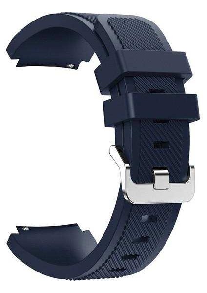 Samsung Galaxy Gear S3 46MM Uyumlu Kordon Ultimate Silikon Saat Kordonu 22/lm2--Lacivert
