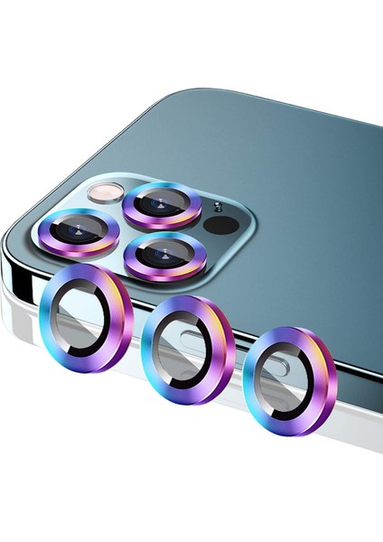 Apple iPhone 13 Pro/13 Pro Max Uyumlu Kamera Lens Temperli Koruyucu 3'lü
