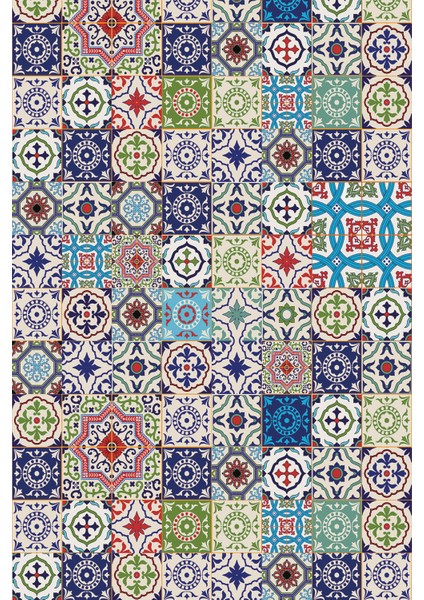 Leke Tutmayan Dokuma Elit Yıkanır Leke Tutmayan Kumaş Çini Desenli Masa Örtüsü MSO197 fiyatları