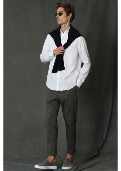 Bogar Spor Erkek Chino Pantolon Slim Fit Siyah