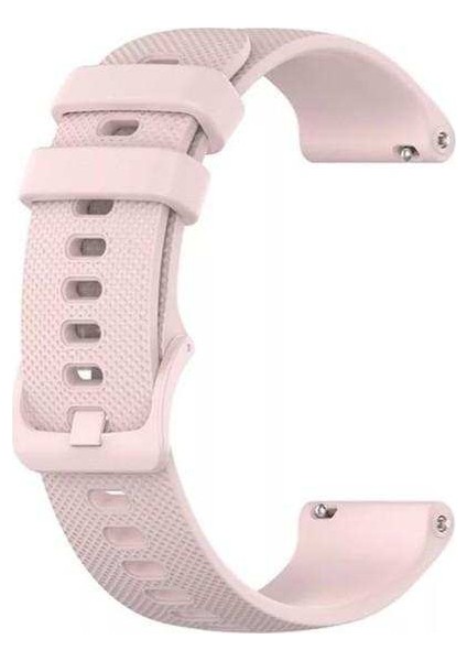 Xiaomi Mi Watch Uyumlu Kordon Punto Extrem Silikon Saat Kordonu 22/lm3--Pembe
