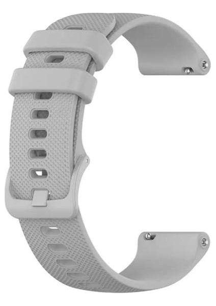 Xiaomi Watch Color Uyumlu Kordon Punto Extrem Silikon Saat Kordonu 22/lm3--Gri