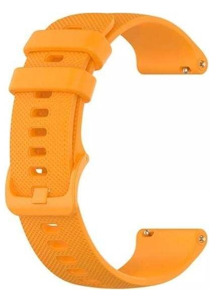 Xiaomi Watch Color Uyumlu Kordon Punto Extrem Silikon Saat Kordonu 22/lm3--Turuncu