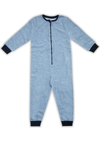 Classic Gri Kız Çocuk Polar Tulum