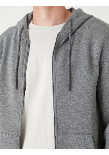 Fermuarlı Kapşonlu Sweatshirt indirimleri