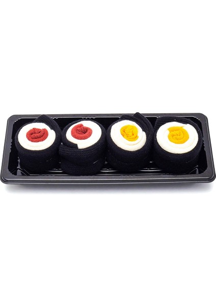 Sushi Maki Tuna, Maki Oshinko Desenli Unisex Renkli Çorap 2 Çift modelleri