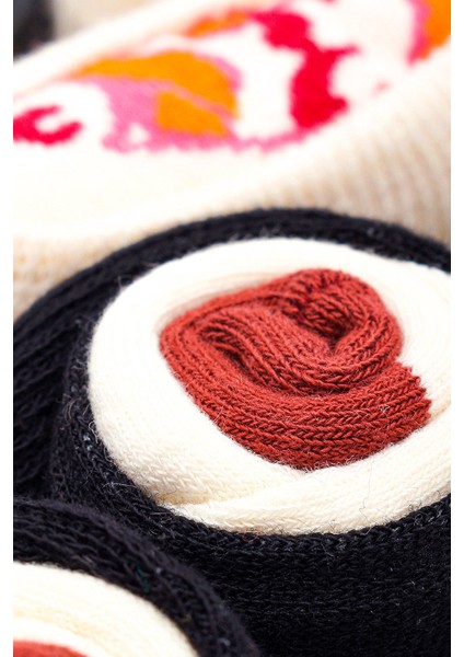 Sushi Nigiri Karides, Maki Tuna Desenli Unisex Renkli Çorap 2 Çift fiyatları