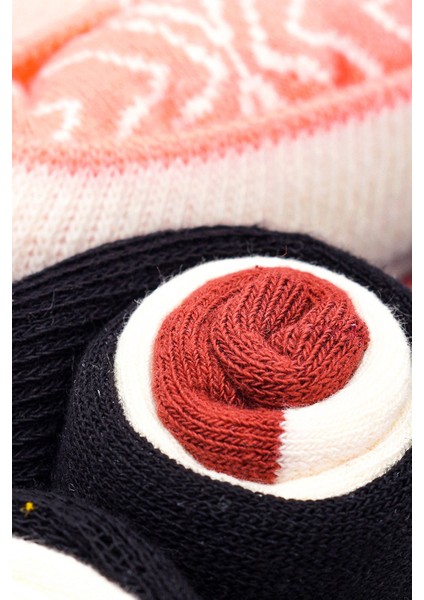 Sushi Nigiri Somon Maki Tuna Desenli Renkli Çorap 2 Çift fiyatları