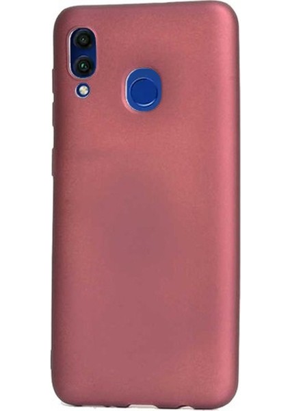 Huawei Honor 8c Kılıf Premier Silikon Esnek Koruma+Nano Glass Mürdüm