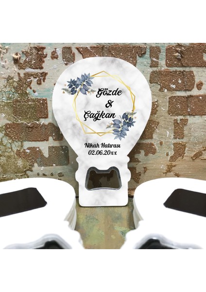 Otuz9 Balon Açacaklı Magnet Düğün - Nişan - Kına - Nikah - Söz (25 Adet)