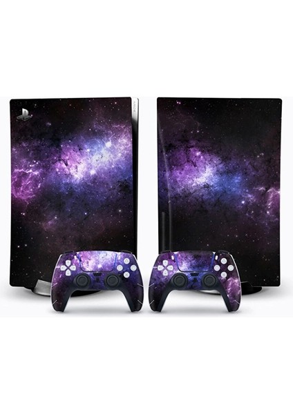 Astronomik Mor Playstation 5 Disk Edition Sticker Kaplama Seti