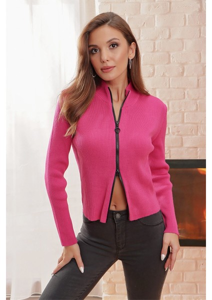 Boğazlı Fitilli Çift Yönlü Açılır Fermuarlı Kazak fiyatları