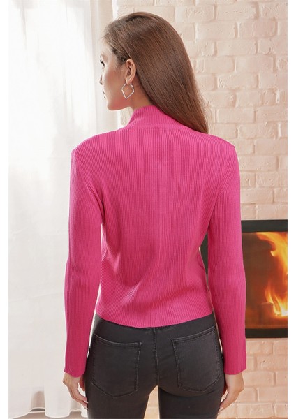 Boğazlı Fitilli Çift Yönlü Açılır Fermuarlı Kazak fırsatları