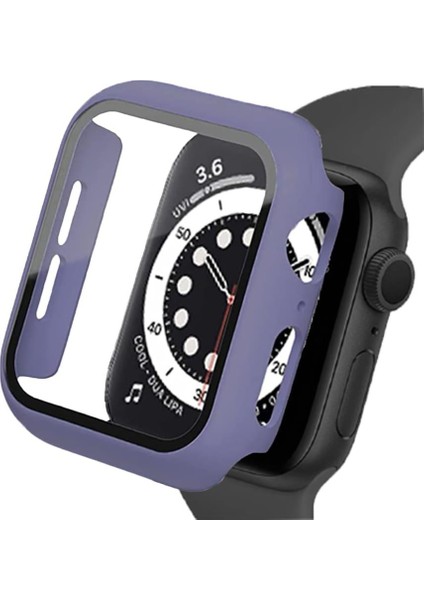 Apple Watch 44MM Sense Kasa ve Ekran Koruyucu Lila