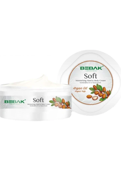 Bebak Nemlendirici El & Vücut Kremi - Soft Argan Oil Moisturising Hand & Body Cream 300 ml