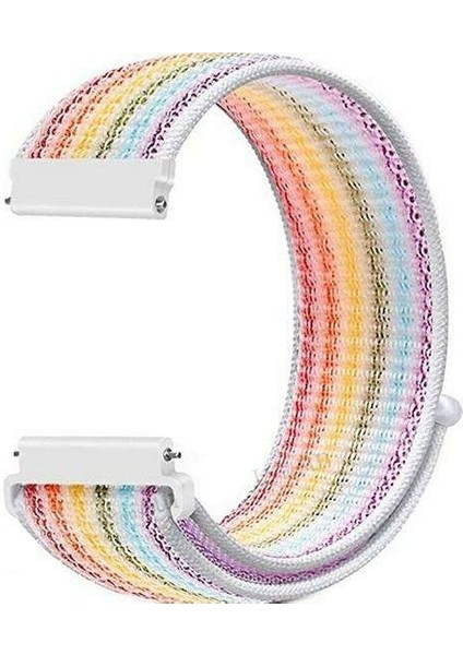 Honor Watch Gs Pro Uyumlu Kordon Velcro Kumaş Saat Kordonu 22/LM10--KARIŞIK