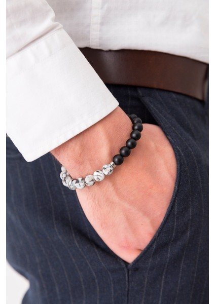 Doğal Taş Erkek Bileklik (BNG04) fiyatları