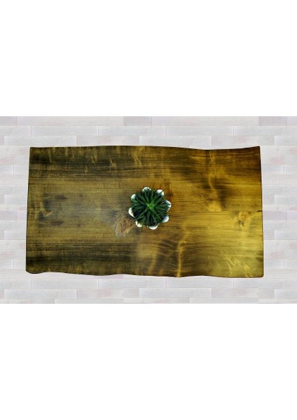 Doğal Ağaç Masif Kütük Orta Sehpa (75CM x 115CM) Ağaç Ayak