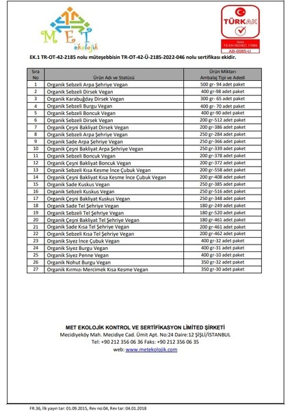 2'li Organik Bakliyat Unlu Çorbalık Seti +8 Ay