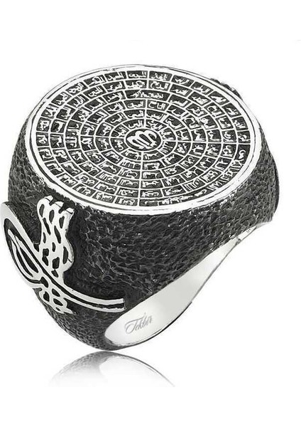 Gümüş Esma-Ül Hüsna Erkek Yüzük modelleri