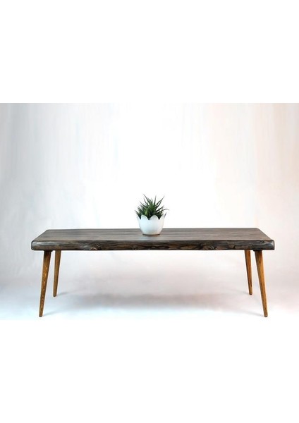 Doğal Ağaç Masif Kütük Orta Sehpa (75CM x 115CM) Ağaç Ayak