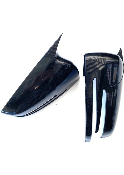 Mercedes Benz Için W176 W246 W204 W212 W221 C117 X204 X156 Batman Yarasa Ayna Kapağı Piano Black