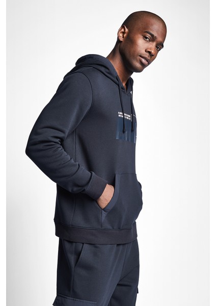 Siyah Erkek Kapüşonlu Sweatshirt 22N-1136 modelleri