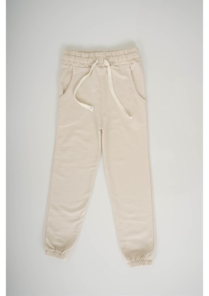 Erkek Çocuk Paça Lastikli Pamuk Eşofman Altı