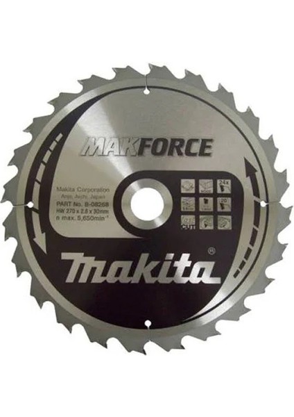 Makıta B-08268 Daire Testere 270X24DİŞ