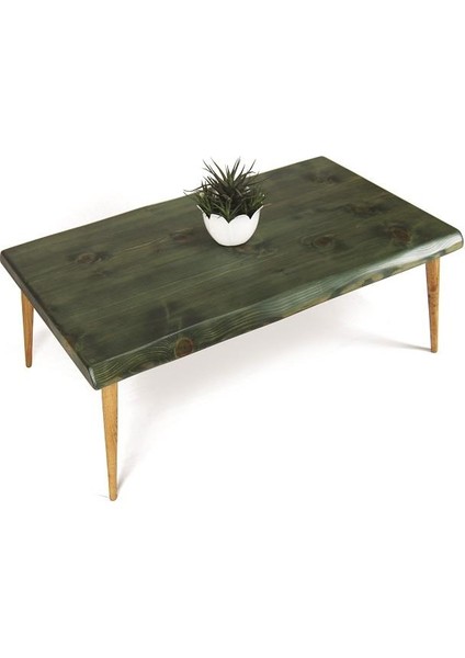 Doğal Ağaç Masif Kütük Orta Sehpa (60CM x 130CM) Ağaç Ayak