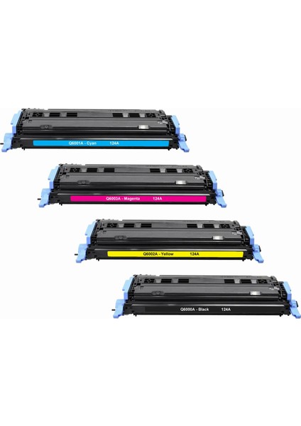HP Colour Laserjet 2605 Q6000A-Q6001A-Q6002A-Q6003A Renkli Muadil Toner Seti