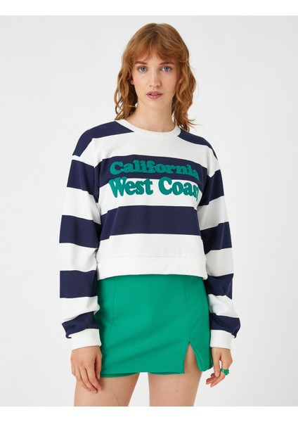 Nakışlı Kolej Sweatshirt modelleri