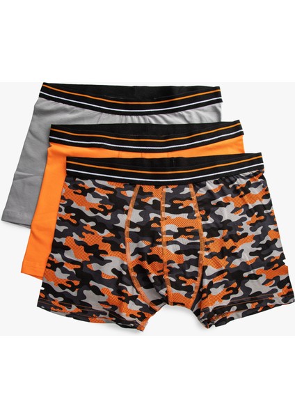 3'lü Boxer Seti Pamuklu Kamujlaf Baskılı