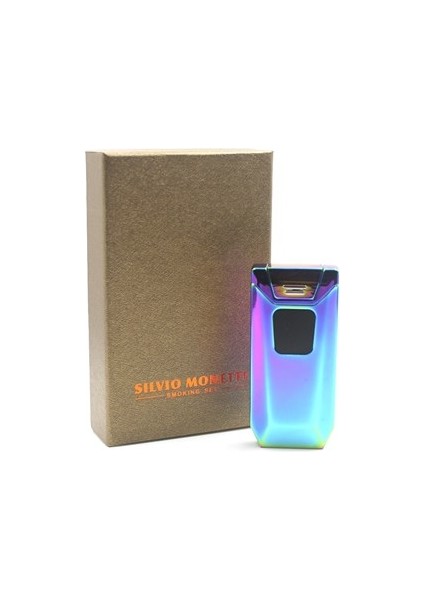 Kişiye Özel Silvio Monetti Renkli Şarjlı USB Çakmak