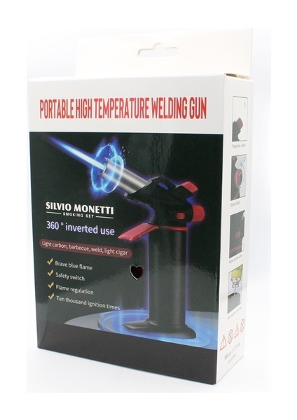 Kişiye Özel Silvio Monetti Siyah Gazlı Torch Pürmüz Çakmak fırsatları