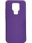 General Mobile Gm 20 Kılıf Premier Silikon Esnek Koruma+Nano Glass Mor 1