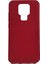 General Mobile Gm 20 Kılıf Premier Silikon Esnek Koruma+Nano Glass Kırmızı 1