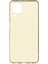Samsung Galaxy M12 Kılıf Mat Soft Premier Silikon+Nano Glass Gold 1