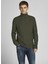 Balikçi Yaka Düz Haki Erkek Kazak 12199940_JPRBLUCARLOS Knit Roll Nec 1