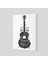Gitar Çizim Rock Kanvas Tablo 1