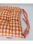 4'lü Pamuklu Minder Seti Ekose Turuncu Bağcıklı Bahçe Sandalye MINDERI-40X40 cm 4 Adet Minder Seti 3