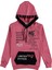 Kız Çocuk Back Yazı Desenli Kanguru Cepli Kapüşonlu Sweatshirt 1