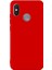 Apsuwa Xiaomi Mi A2 Lite Kılıf Premier Lüx Silikon+Nano Glass Kırmızı 1