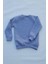 Unisex Gri Basic Içi Polarlı Örme Kalın Sweatshirt 2