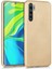 Xiaomi Mi Note 10 Lite Kılıf Premier Silikon + Full Fiber Nano Gold 1