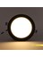 12W Sıva Altı Yuvarlak LED Panel Armatür Siyah Gövde 3000K Gün Işığı 4